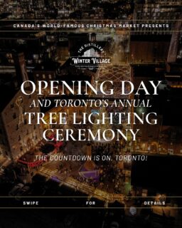 TORONTO, GET READY TO SPARKLE! ✨ The countdown is on to Opening Night and Toronto’s most iconic Christmas market — The Distillery Winter Village!

Our cobblestone streets are transforming into a twinkling winter wonderland once again — with charming market cabins ready for their yuletide debut, our magnificent 55-foot silver fir standing tall, and our team gearing up to welcome you back for the most magical time of the year!

🎄 #DistilleryTO shops and restaurants are open 10 am - 9 pm
🎄 Distillery Winter Village outdoor shopping and food vendors are open from 12 pm - 9 pm (tickets are required after 4 pm, with all profits supporting our charity partners)
🎄 Live entertainment by @moguzmanmusic from 4 pm
🎄 Tree lighting starts at 6 pm, followed by a special performance by the @tenorsmusic to kick off the holiday season!

🎥 Can’t make it in person?
Catch the magic from anywhere — this year, for the first time, we’ll be *live-streaming* The Tree Lighting Ceremony on YouTube, Instagram, Facebook, and TikTok!

Don’t miss this spectacular night, Toronto! ✨

—

🎟 GET YOUR TICKETS EARLY — required after 4pm and available online only!

Tap the link in bio or head to thedistillerywintervillage.com for all the festive details. 🎄

#DistilleryWinterVillage #TorontoChristmasMarket #DistilleryTO #TorontoEvents #TorontoChristmas