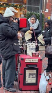 @alley.press is waiting for you! Everyday from 12 pm to 9 pm at The Distillery Winter Village.