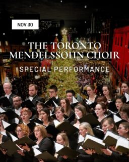Experience the magic of Canada’s largest and oldest choir at The Distillery Winter Village! 🎄✨
⠀⠀⠀⠀⠀⠀⠀⠀⠀
This Sunday, November 30th, we’re thrilled to welcome the Toronto Mendelssohn Choir (@tmchoir) for two back-to-back performances of their cherished Festival of Carols. 
⠀⠀⠀⠀⠀⠀⠀⠀⠀
The JUNO-winning and GRAMMY-nominated ensemble brings breathtaking harmonies, traditional carols, and festive works to life under the twinkling lights.
⠀⠀⠀⠀⠀⠀⠀⠀⠀
Special performance details below ↴
⠀⠀⠀⠀⠀⠀⠀⠀⠀
🎶 Festival of Carols with The Toronto Mendelssohn Choir
📆 Sunday, November 30th ⏐ 7 pm and 8 pm
🆓 Free to attend with entry to The Distillery Winter Village
⠀⠀⠀⠀⠀⠀⠀⠀⠀
Please note:
👉 Entry is free before 4 pm.
👉 After 4 pm, tickets are required — plan ahead for the perfect festive evening!
⠀⠀⠀⠀⠀⠀⠀⠀⠀
Bring someone you love, save this post, and soak in an unforgettable night of choral magic. 🤗