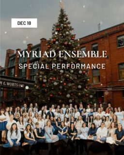‘Gather around the #DistilleryWinterVillage Christmas tree for an enchanting evening with the extraordinary Myriad Ensemble (@myriad.ensemble)! ✨
⠀⠀⠀⠀⠀⠀⠀⠀⠀
On Thursday, December 18th, join us for a special performance by The Myriad Ensemble — a powerhouse, all-female choir of over 40 vocalists — as they light up the season with heartwarming holiday harmonies in the heart of The Distillery. 🎶🎄
⠀⠀⠀⠀⠀⠀⠀⠀⠀
Based in Burlington, Ontario, @myriad.ensemble has earned international recognition for their breathtaking harmonies, creative performances, and commitment to spotlighting works by female composers. From taking top honours at the World Choir Festival to captivating audiences at Canada’s prestigious PODIUM conference, this choir’s artistry is truly unmatched!
⠀⠀⠀⠀⠀⠀⠀⠀⠀
Don’t miss this magical evening filled with twinkling lights, festive charm, and the sounds of the season! Check out the details below ⤵️⤵️
⠀⠀⠀⠀⠀⠀⠀⠀⠀
Christmas Classics with Myriad Ensemble
🗓 Thursday, December 18th | 7 PM – 9 PM
📍 The Distillery Winter Village
🎟 This two-hour performance is free to attend with admission to the #DistilleryWinterVillage – perfect for sharing the magic of the holidays with loved ones!
⠀⠀⠀⠀⠀⠀⠀⠀⠀
Please note:
👉 Entry to the Distillery Winter Village is free before 4 pm.
👉 After 4 pm, tickets are required for entry. Be sure to plan ahead to enjoy this magical evening!
⠀⠀⠀⠀⠀⠀⠀⠀⠀
Save this post or send it to a friend to plan the perfect festive evening! 🤎🎄
⠀⠀⠀⠀⠀⠀⠀⠀⠀
#MyriadEnsemble #TorontoEvents