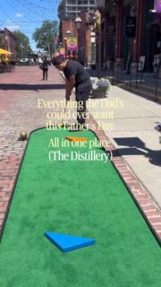 Father’s Day plans in Toronto? We’ve got you covered. 💙
Whether Dad’s idea of a perfect day is shopping, mini putt, soccer on the patio, a great meal, or all of the above, you’ll find it at The Distillery this weekend!
Here’s what’s happening ↴
⛳ FREE MINI PUTT
Challenge Dad to a round on our free 9-hole mini putt course running throughout The Distillery District. Join us Friday, June 19, through Sunday, June 21, from 12 pm to 8 pm. Clubs and balls are available at each hole— just pick up and play. Plus, enjoy complimentary @amsterdambeer sampling along the way. 🍻
🛍️ SHOP LOCAL
Skip the last-minute gift run and discover thoughtful Father’s Day finds from our independent shops and makers, from specialty food and drink to art, apparel, accessories, and more.
⚽ THE DISTILLERY’S SUMMER OF SOCCER WATCH PARTIES
Catch every moment of the action across 5 locations and 50+ screens throughout the District, including a massive outdoor screen on the @spiritspure courtyard patio.
🥩 FATHER’S DAY FEATURES AT PURE SPIRITS
Treat Dad to a special meal at @spiritspure, including Surf & Turf with grilled lobster tail and a BBQ Pulled Brisket Sandwich, available Sunday, June 21st.
🍻 PLUS! Patios, pints, cocktails, coffee, live music, and plenty of places to spend quality time together. 🥰
—
So whether you’re celebrating your dad, father figure, or simply looking for a fun weekend activity, make a day of it at #DistilleryTO.
Open daily in the heart of Toronto 📍