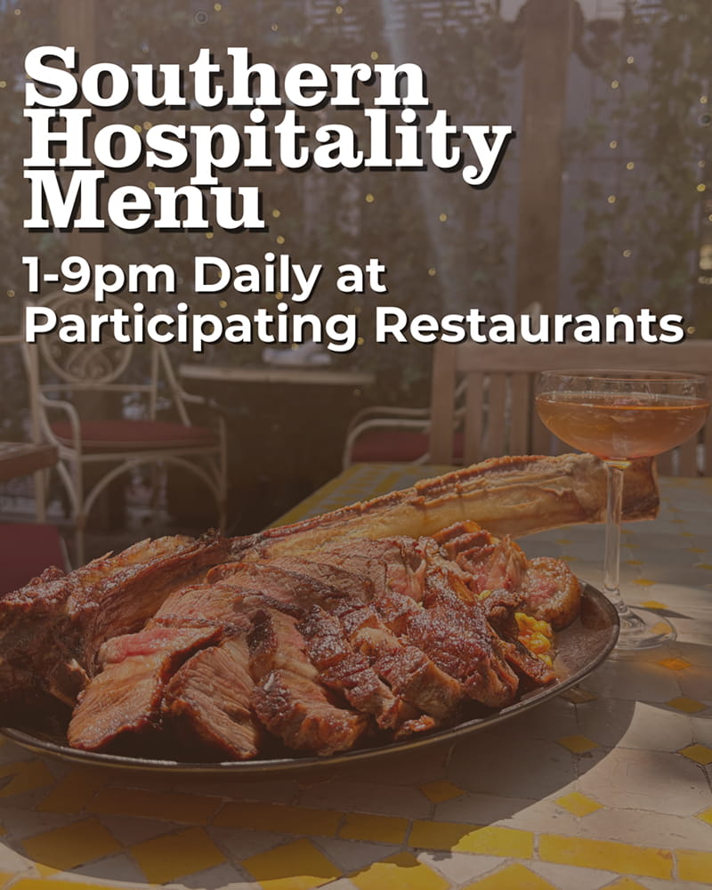 Southern Hospitality Menu at Participating Restaurants 1